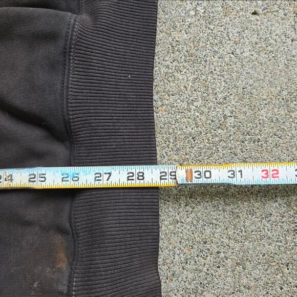 Vtg Y2k CARHARTT Box Logo Patch Earthtone Sunfaded Workwear Hooded Sweatshirt Lg - Picture 7 of 7